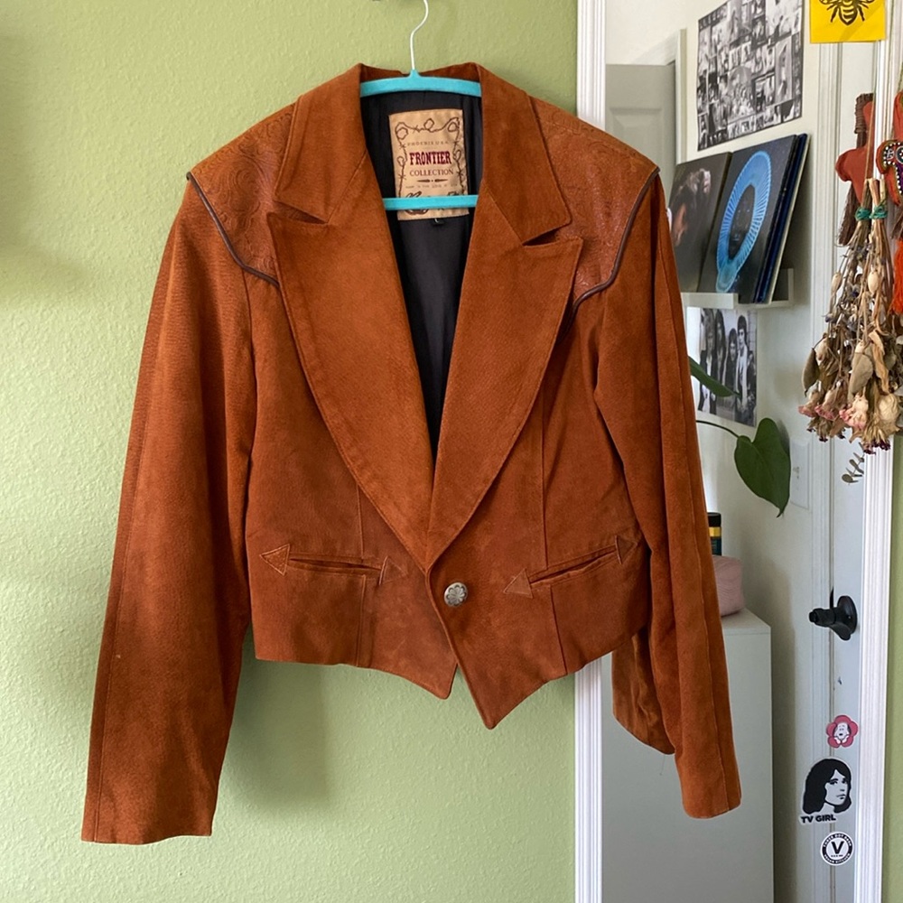 80s Vintage Frontier Collection Genuine Leather Jacket